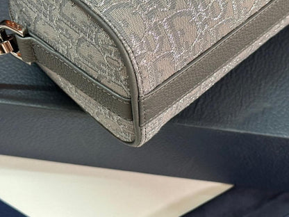 Luxury Grey Printed Calfskin Shoulder Bag – Limited Edition
