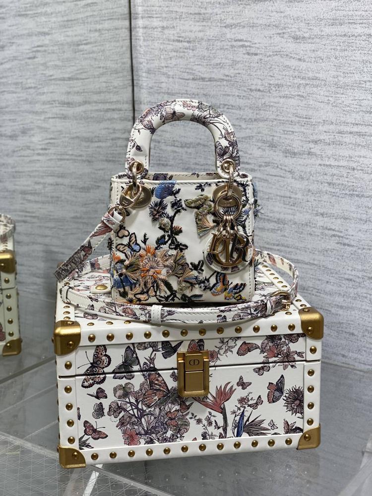 Alma Embroidered Leather Top Handle Bag
