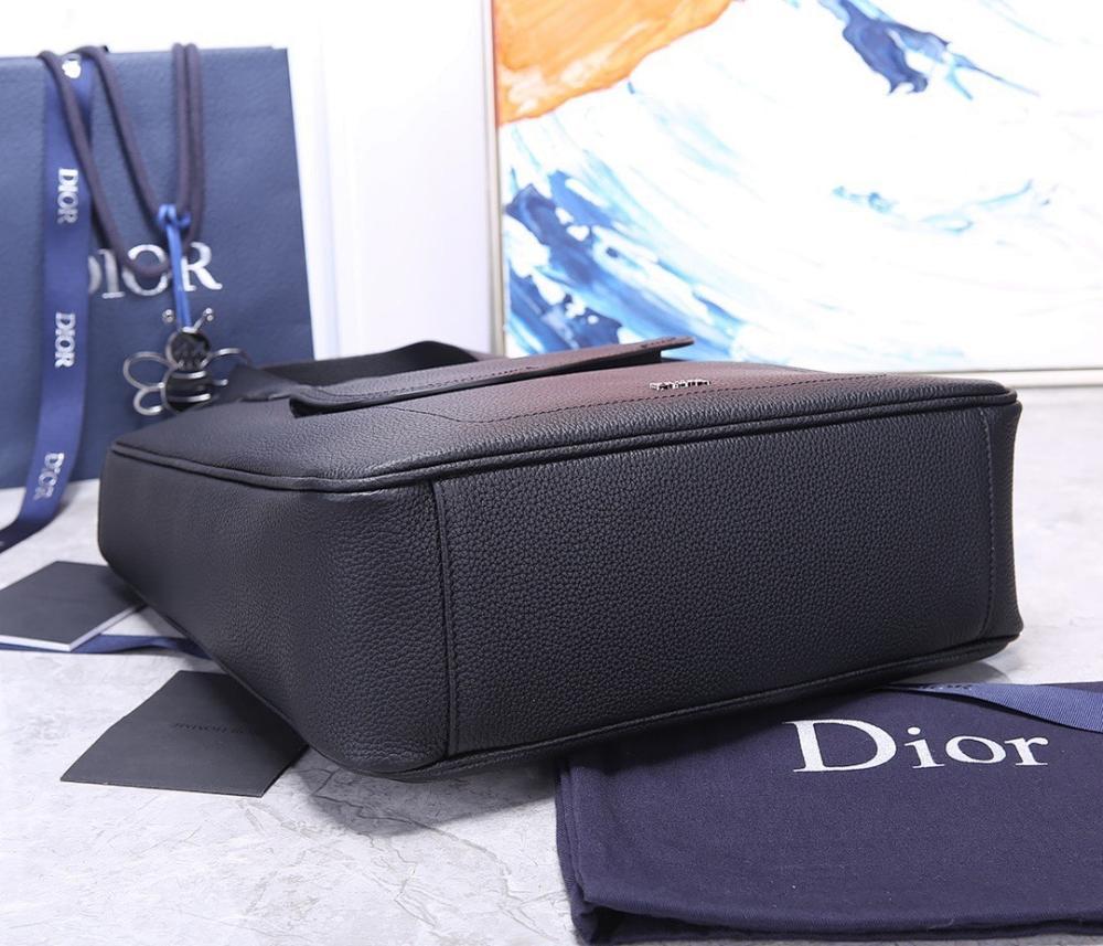 Modern Stylish Black Calfskin Shoulder Bag