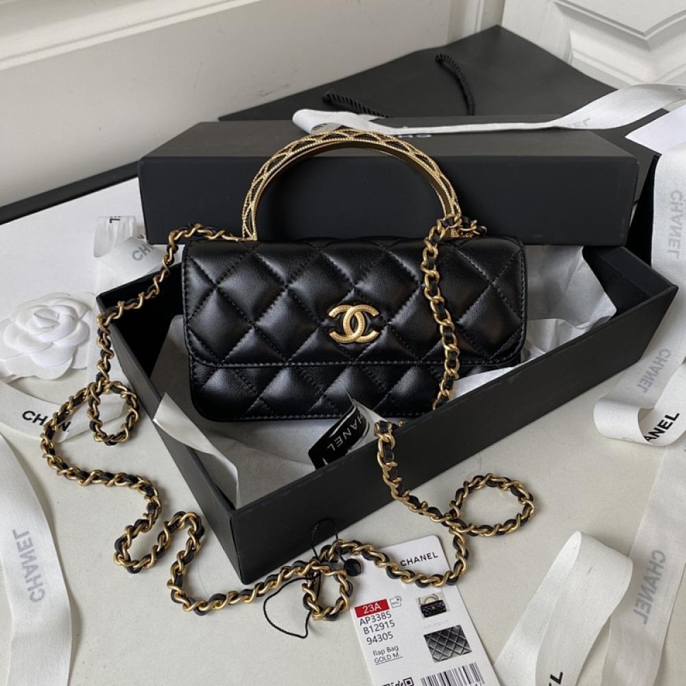 Luxury Leather Top Handle Bag
