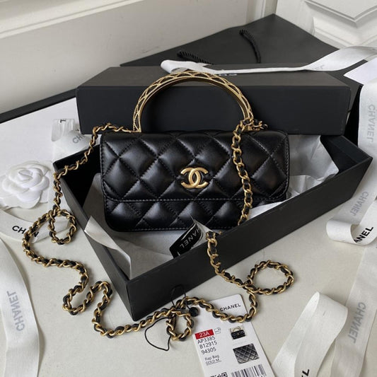 Luxury Leather Top Handle Bag