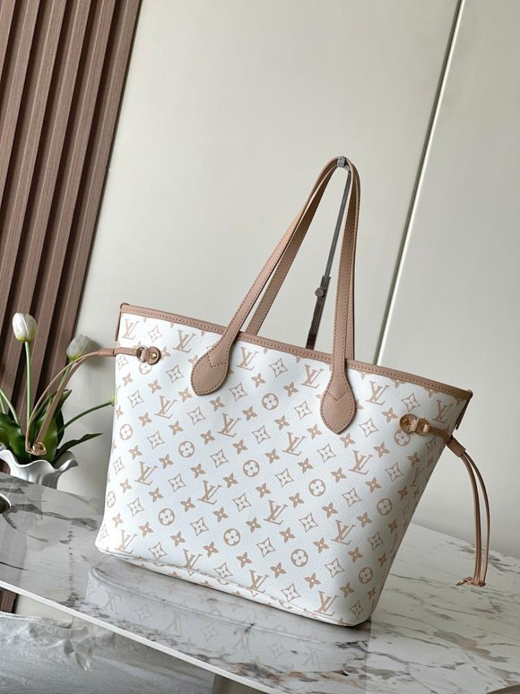 Neverfull Monogram Leather Shoulder Bag