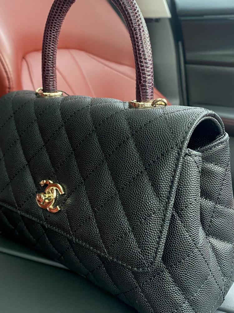 Leather Top Handle Bag
