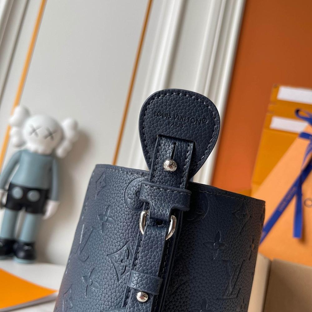 Modern Premium Monogram Leather Bucket Bag