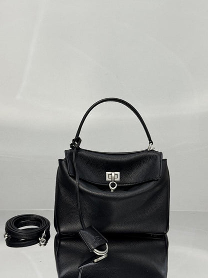 Leather Top Handle Bag