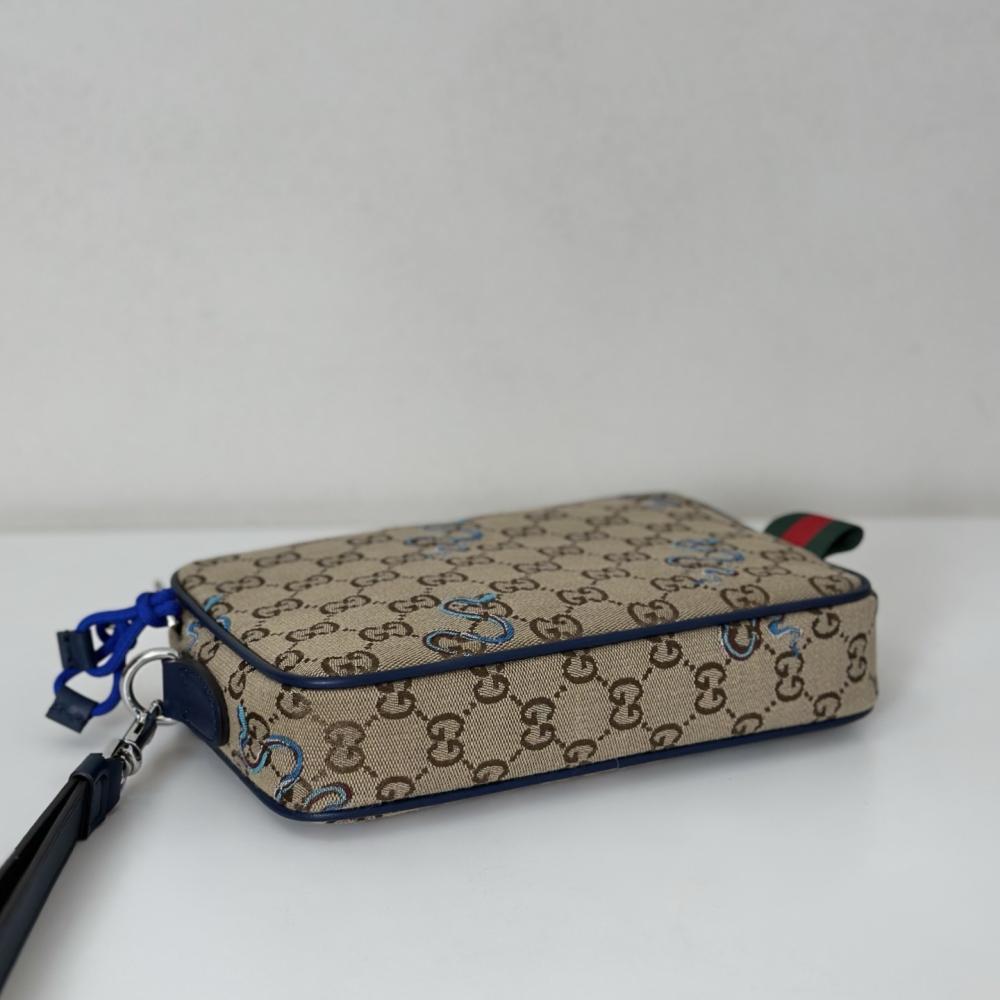 Embroidered Top Handle Bag