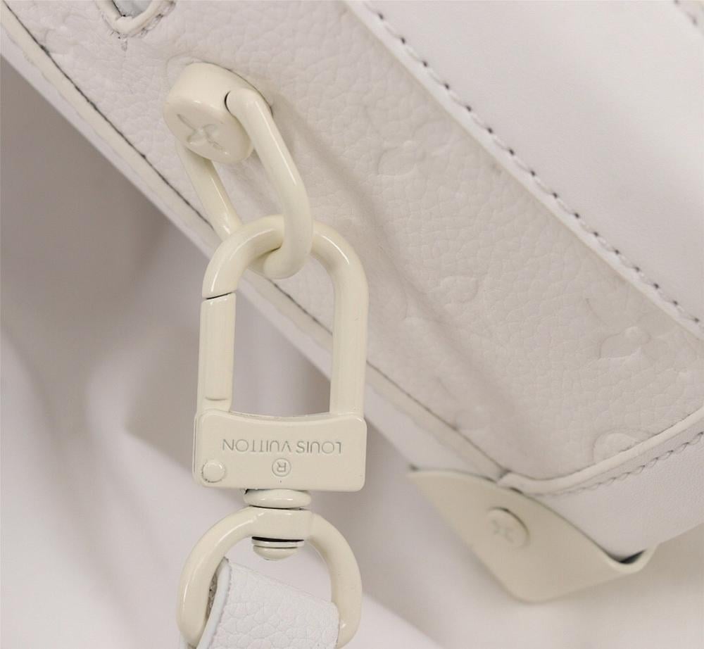 Soft Trunk Orange Monogram Calfskin Shoulder Bag
