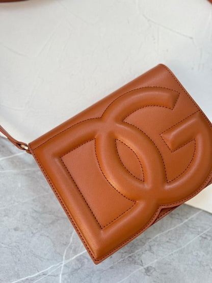 Elegant Refined Calfskin Crossbody Bag
