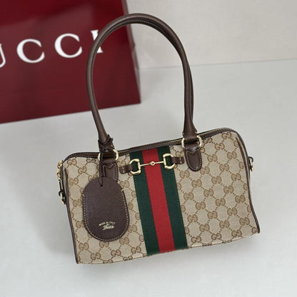 Leather Top Handle Bag