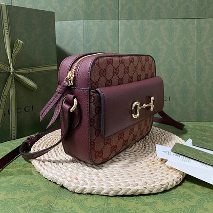 Luxury Refined Red Top Handle Bag