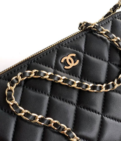 Silver Lambskin Wallet