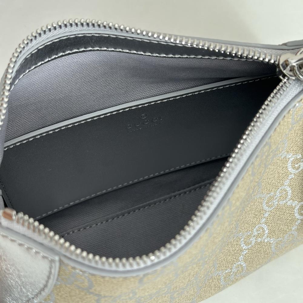 Silver Top Handle Bag