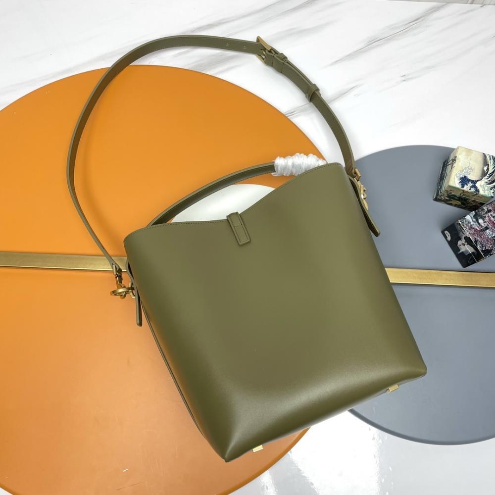 Studded Calfskin Bucket Bag
