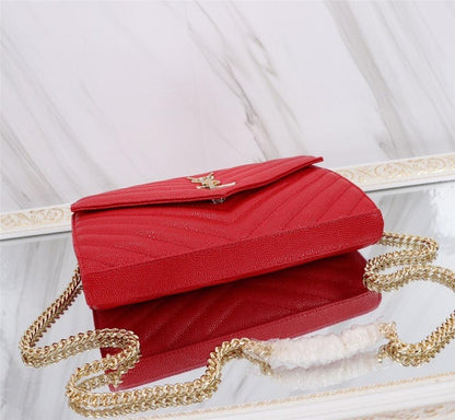 Italian-Inspired Luxury Calfskin Shoulder Bag