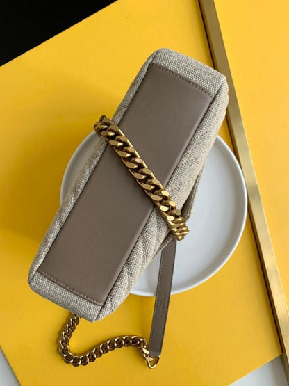 Italian-Inspired Stylish Quilted Leather Shoulder Bag