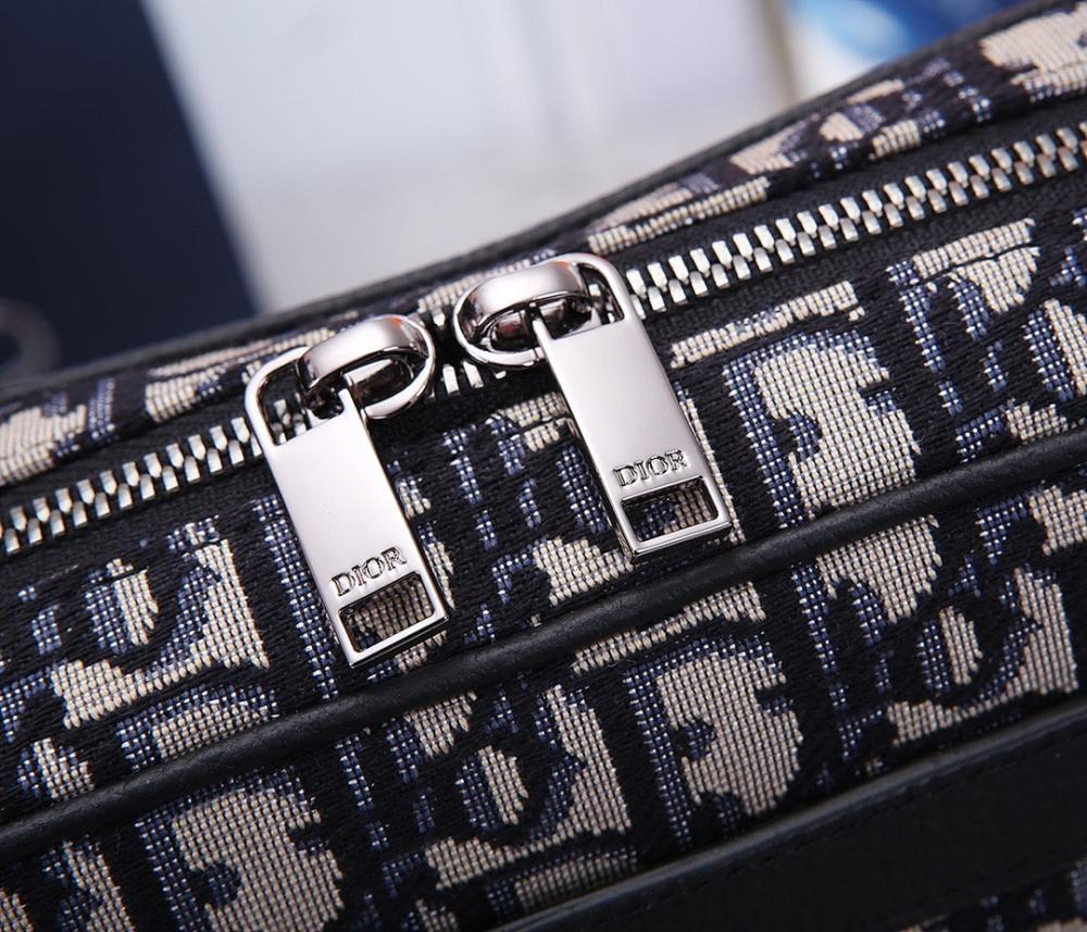 Elegant Refined Black Printed Calfskin Shoulder Bag