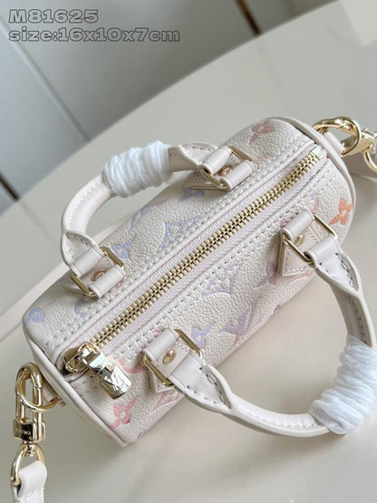 Speedy Leather Top Handle Bag