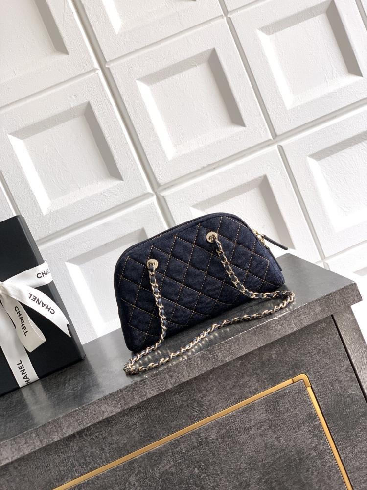 Denim Top Handle Bag