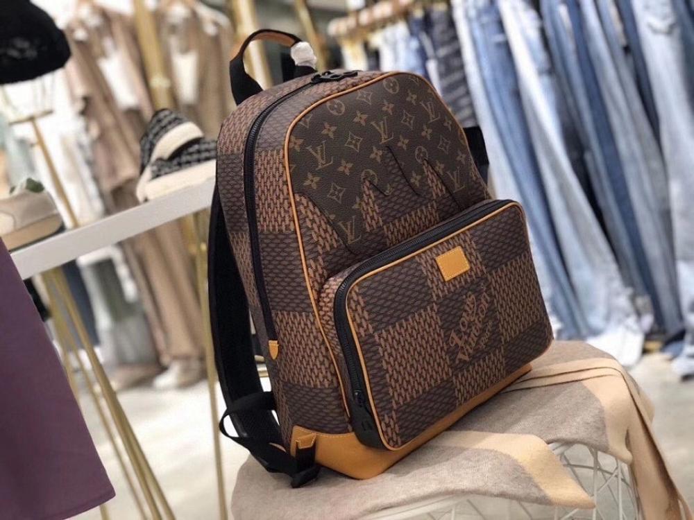 Modern Elegant Brown Monogram Shoulder Bag – Limited Edition