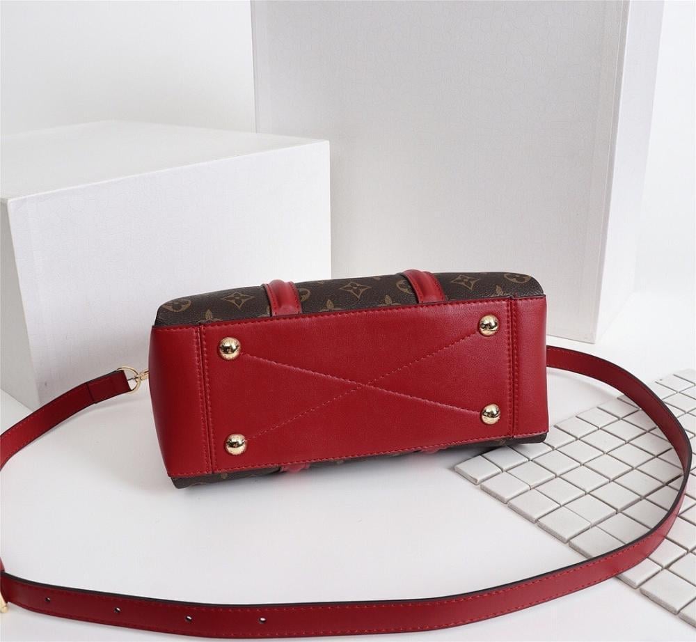 Modern Gold Monogram Leather Crossbody Bag