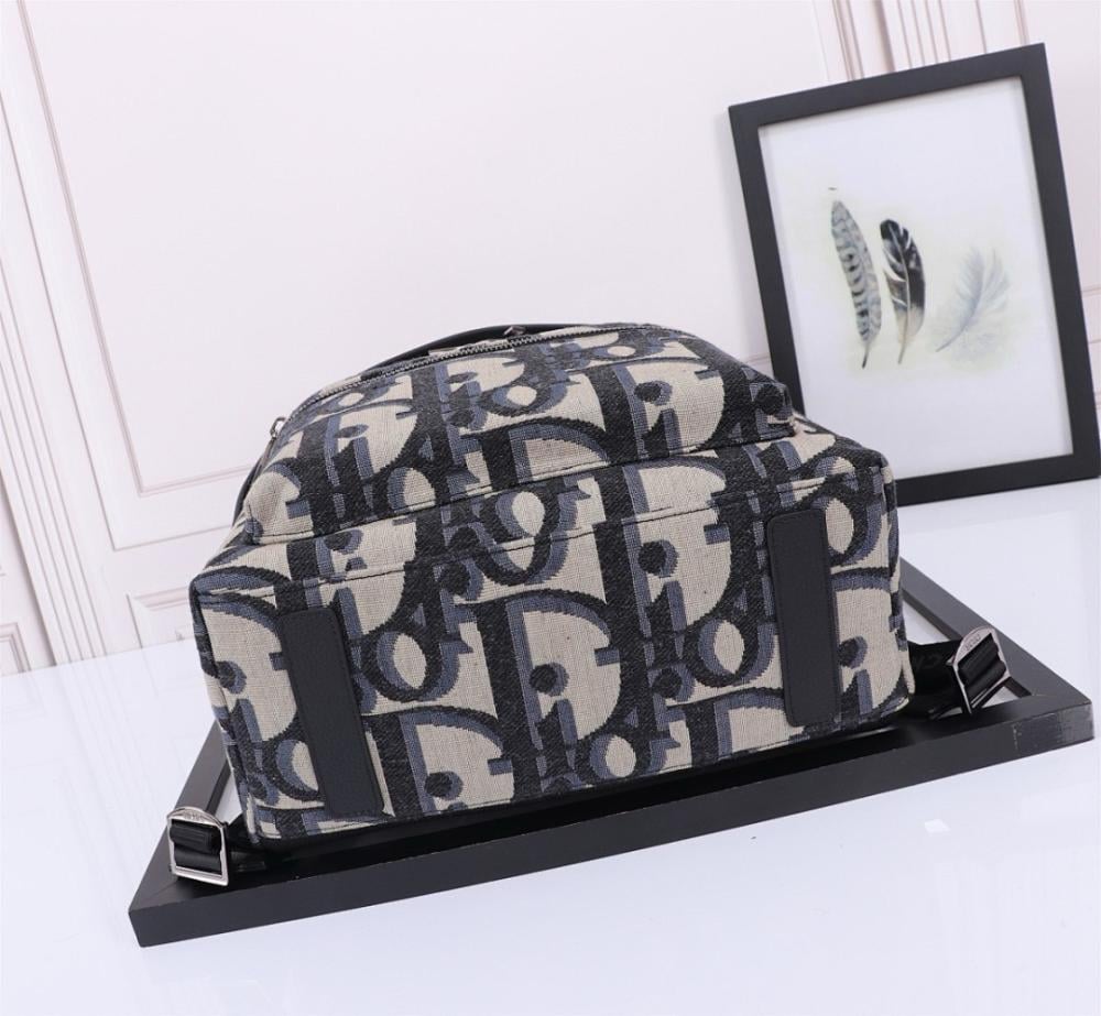 Modern Premium Black Quilted Leather Backpack