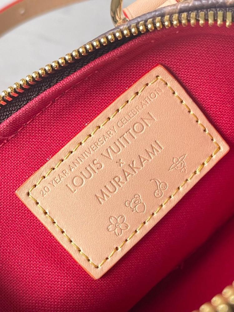 Alma Monogram Leather Shoulder Bag