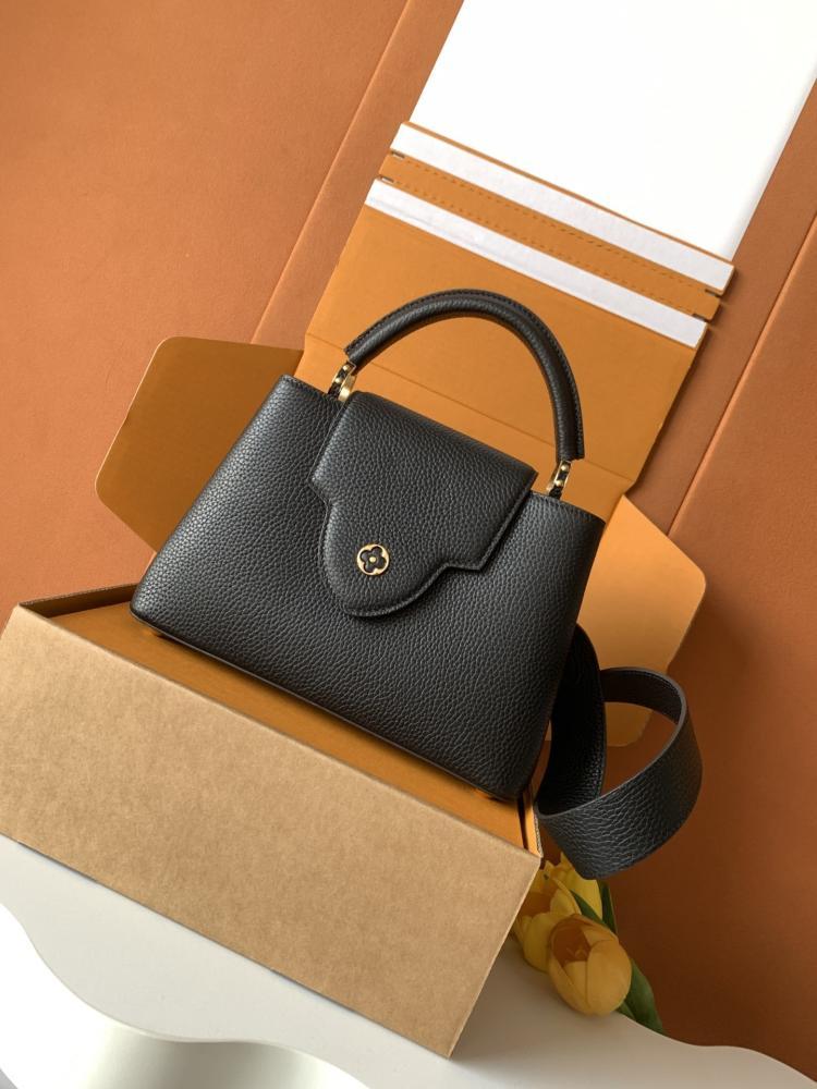 Gold Leather Top Handle Bag