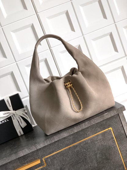 Woven Leather Hobo Bag