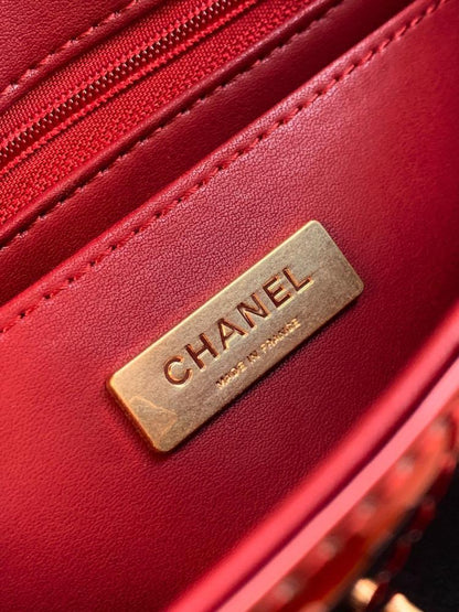 Gold Top Handle Bag