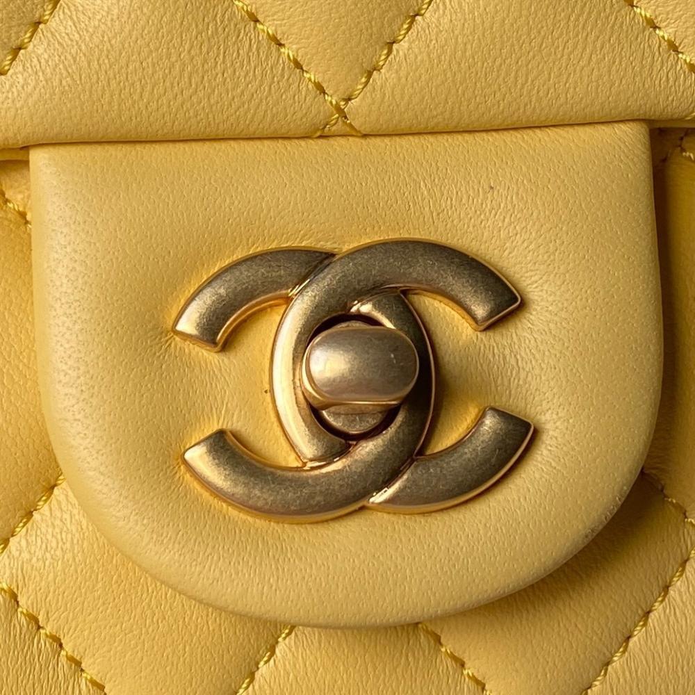 Gold Top Handle Bag