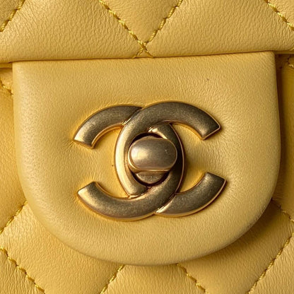 Gold Top Handle Bag