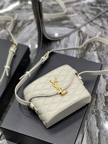 Alma Quilted Leather Top Handle Bag