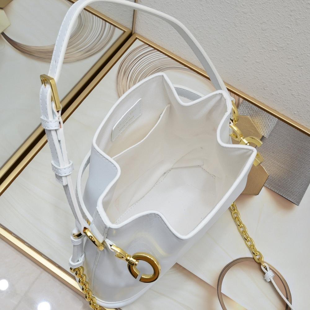 Modern Refined Calfskin Bucket Bag