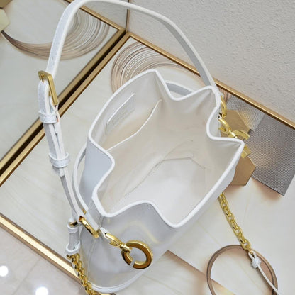 Modern Refined Calfskin Bucket Bag