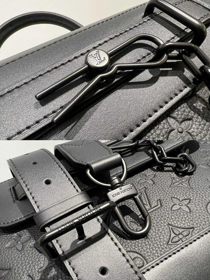 Stylish Refined Leather Crossbody Bag