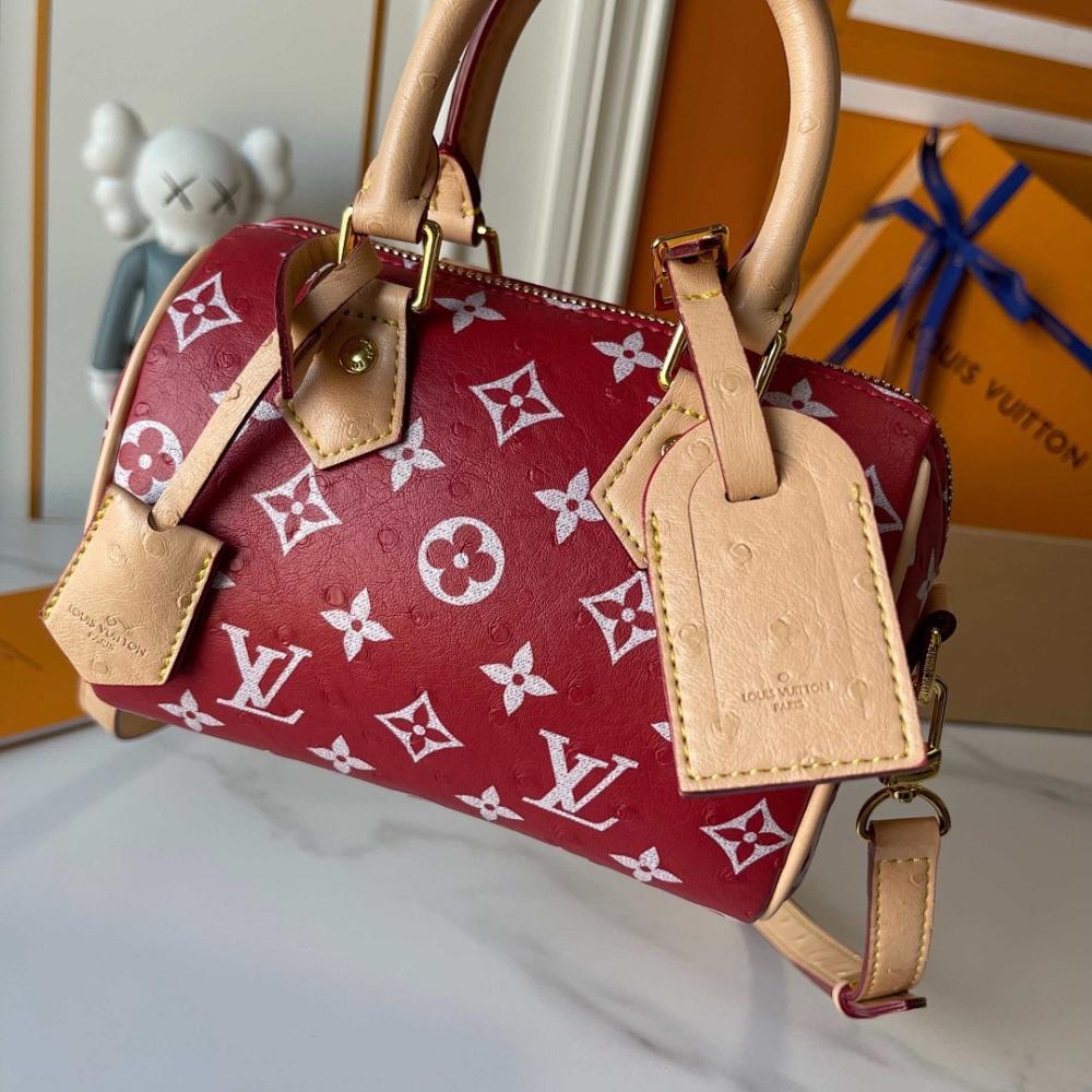 Alma Monogram Leather Shoulder Bag