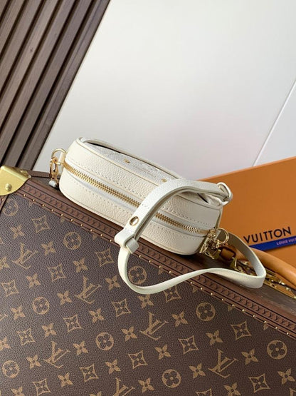 Elegant Premium Monogram Calfskin Crossbody Bag