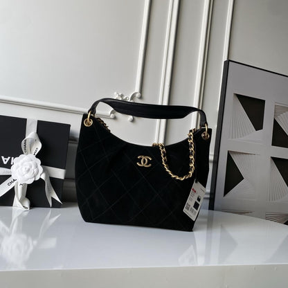 Gold Leather Hobo Bag