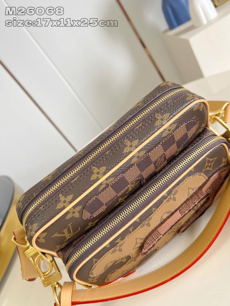 Monogram Leather Crossbody Bag