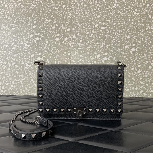 Studded Leather Crossbody Bag