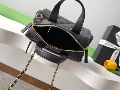 Classic Leather Top Handle Bag