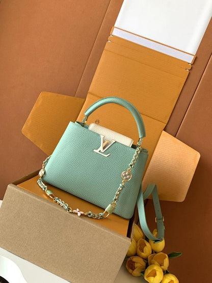 Leather Top Handle Bag
