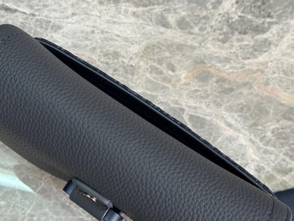 Stylish Premium Grey Calfskin Shoulder Bag