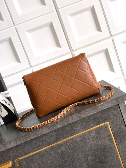 Gold Top Handle Bag
