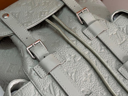 Elegant Refined Monogram Leather Top Handle Bag