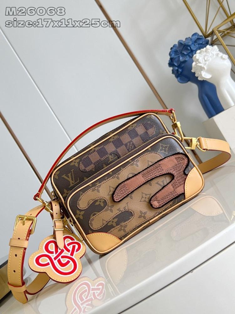 Monogram Leather Crossbody Bag