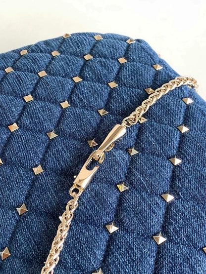 Classic Italian-Inspired Embroidered Lambskin Crossbody Bag