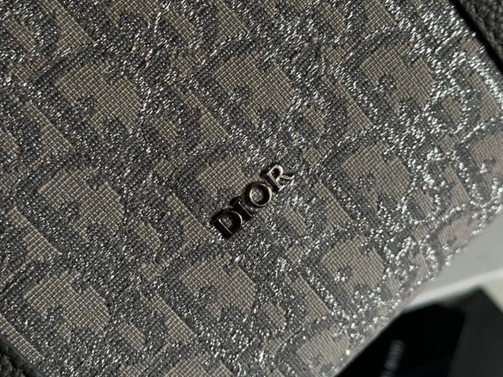 Modern Premium Black Printed Calfskin Shoulder Bag