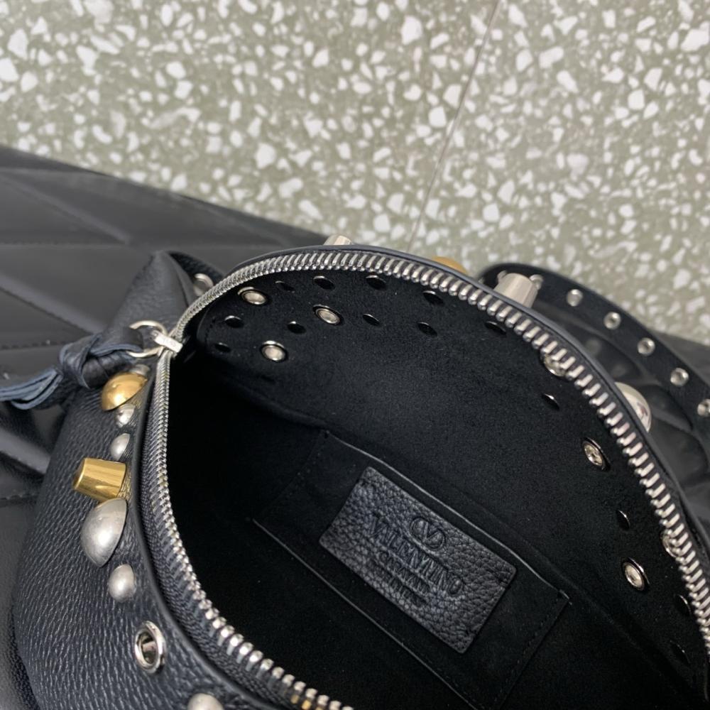 Studded Leather Crossbody Bag