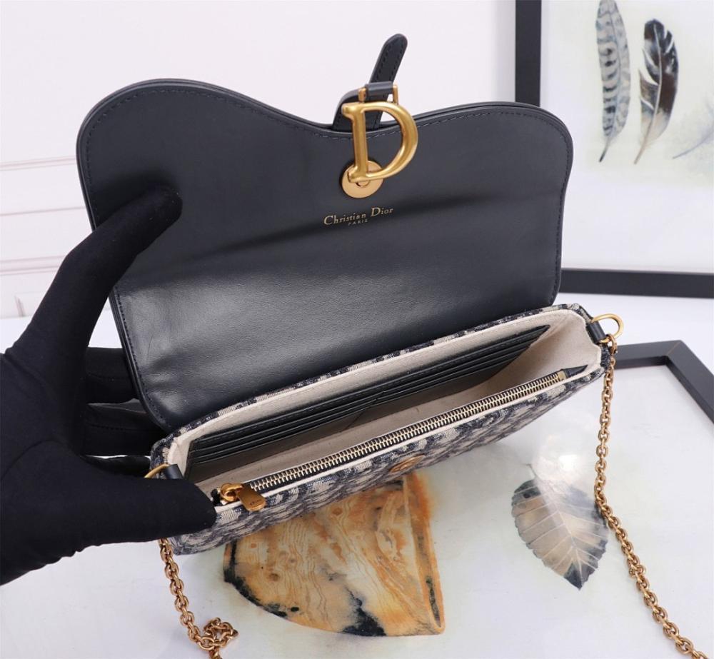 Saddle Gold Printed Shoulder Bag